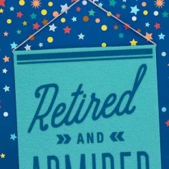 Hallmark 16" Retired And Admired Jumbo Retirement Card With Banner -Hallmark Toys Shop Retired Admired Retirement Card 1299CBG3022 04