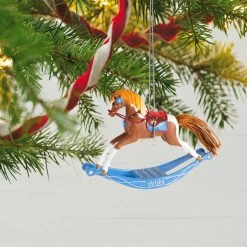 Hallmark Rocking Horse Memories 2023 Ornament -Hallmark Toys Shop Rocking Horse Keepsake Ornament 1799QXR8089 02
