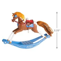 Hallmark Rocking Horse Memories 2023 Ornament -Hallmark Toys Shop Rocking Horse Keepsake Ornament 1799QXR8089 03
