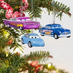 Hallmark Mini Disney/Pixar Cars Radiator Springs Pals Ornaments, Set Of 3 -Hallmark Toys Shop Sally Doc Hudson Ramone Cars Keepsake Ornaments 2999QXM9297 02
