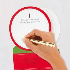 Hallmark Santa's Sleigh Snow Globe Musical 3D Pop-Up Christmas Card With Motion -Hallmark Toys Shop Santa Sleigh Snowglobe 3D PopUp Music Motion Christmas Card 1299XOD9985 07