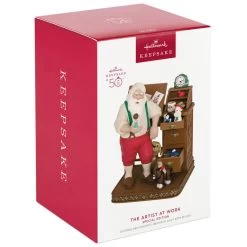 Hallmark The Artist At Work Special Edition Exclusive Ornament 11 Hallmark The Artist At Work Special Edition Exclusive Ornament -Hallmark Toys Shop Santa at Work Keepsake Ornament 4999QGO2827 04