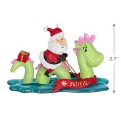 Hallmark Just Believe Ornament -Hallmark Toys Shop Santa on Loch Ness Monster Keepsake Ornament 2199QGO2859 03