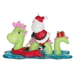 Hallmark Just Believe Ornament -Hallmark Toys Shop Santa on Loch Ness Monster Keepsake Ornament 2199QGO2859 06