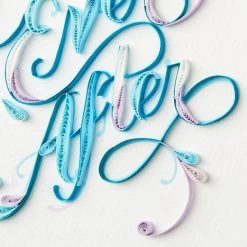 Hallmark Happily Ever After Quilled Paper Handmade Wedding Card -Hallmark Toys Shop Script Letters Quilled Paper Handmade Wedding Card 1299LAD9615 04