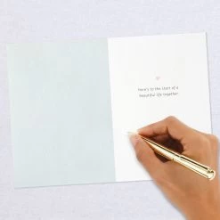 Hallmark Happily Ever After Quilled Paper Handmade Wedding Card -Hallmark Toys Shop Script Letters Quilled Paper Handmade Wedding Card 1299LAD9615 06