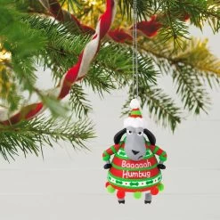 Hallmark Baaaaah Humbug! Ornament -Hallmark Toys Shop Sheep in Baaaaah Humbug Sweater Keepsake Ornament 1799QGO2849 02