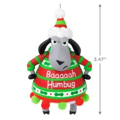 Hallmark Baaaaah Humbug! Ornament -Hallmark Toys Shop Sheep in Baaaaah Humbug Sweater Keepsake Ornament 1799QGO2849 03