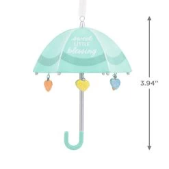 Signature Baby Umbrella Porcelain Hallmark Ornament -Hallmark Toys Shop Signature Baby Umbrella Porcelain Christmas Ornament 1HDL2175 03
