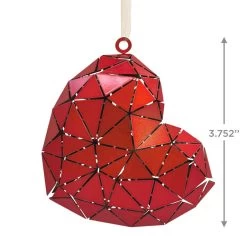 Signature Heart Metal Hallmark Ornament -Hallmark Toys Shop Signature Heart Metal Christmas Ornament 1HDL2172 03