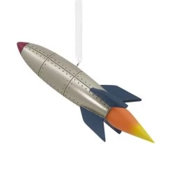 Signature Rocket Ship Hallmark Ornament -Hallmark Toys Shop Signature Rocket Ship Christmas Ornament 1HDL2176 06