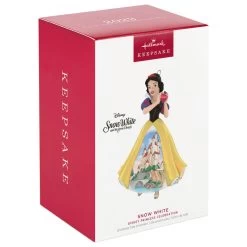 Hallmark Disney Princess Celebration Snow White Porcelain Ornament -Hallmark Toys Shop Snow White With Castle Dress Keepsake Ornament 2999QXR8189 04