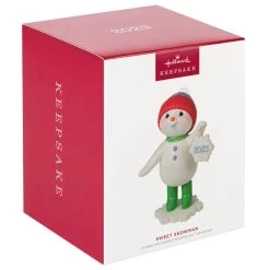 Hallmark Sweet Snowman 2023 Ornament -Hallmark Toys Shop Snowman With Snowflake Ornament Keepsake Ornament 3999QGO2777 04