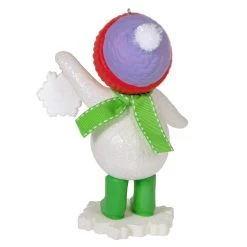 Hallmark Sweet Snowman 2023 Ornament -Hallmark Toys Shop Snowman With Snowflake Ornament Keepsake Ornament 3999QGO2777 06