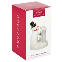 Hallmark Sing-Along Showman Snowman Musical Ornament -Hallmark Toys Shop Snowman at Piano Musical Keepsake Ornament 2099QGO2637 04