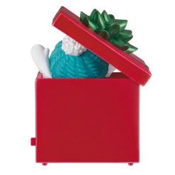 Hallmark Smiles Across The Miles 2023 Recordable Sound Ornament -Hallmark Toys Shop Snowman in Red Present Keepsake Ornament 2499QGO2619 06