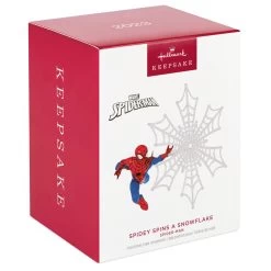 Hallmark Marvel Spider-Man Spidey Spins A Snowflake Ornament -Hallmark Toys Shop Spiderman Snowflake Keepsake Ornament 1999QXI7467 04