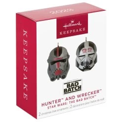 Hallmark Mini Star Wars: The Bad Batch™ Hunter™ And Wrecker™ Ornaments, Set Of 2 -Hallmark Toys Shop Star Wars Bad Batch Hunter Wrecker Keepsake Ornaments 1999QXM9309 04