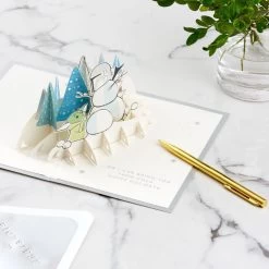 Hallmark Star Wars: The Mandalorian™ Grogu™ Warm Wishes 3D Pop-Up Holiday Card -Hallmark Toys Shop Star Wars The Mandalorian Grogu 3D PopUp Holiday Card 1499XXH9985 08