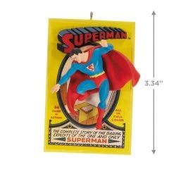 Hallmark DC™ 85th Anniversary Superman™ Ornament 10 Hallmark DC™ 85th Anniversary Superman™ Ornament -Hallmark Toys Shop Superman Comic Book Keepsake Ornament 1999QXI6109 03