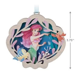 Hallmark Disney The Little Mermaid Ariel And Friends Papercraft Ornament -Hallmark Toys Shop The Little Mermaid and Friends Keepsake Ornament 1999QXD6579 03