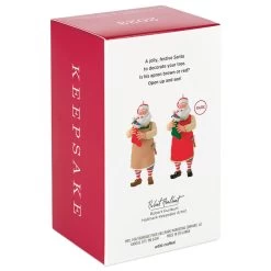 Hallmark Toymaker Santa Surprise Mystery Ornament -Hallmark Toys Shop Toymaker Santa Holding Stocking Keepsake Ornament 1999QGO2967 07