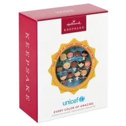 Hallmark UNICEF Every Color Of Amazing Papercraft Ornament -Hallmark Toys Shop UNICEF Children of World Keepsake Ornament 1999QXI7497 04