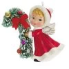 Hallmark Vintage Angel Porcelain Ornament -Hallmark Toys Shop Vintage Angel With Candy Cane Keepsake Ornament 2499QXT4127 01