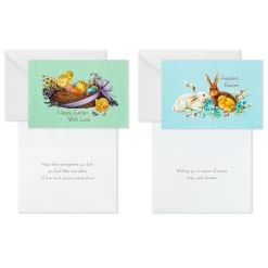 Hallmark Vintage Bunnies And Chicks Boxed Easter Cards, Pack Of 24 -Hallmark Toys Shop Vintage Easter Bunnies Chicks Boxed Easter Cards 5STZ1131 03