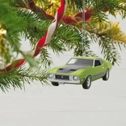 Hallmark Classic American Cars 1973 Ford Mustang Mach 1 2023 Metal Ornament -Hallmark Toys Shop Vintage Ford Mustang Car Keepsake Ornament 2199QXR8157 02