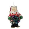 Hallmark Jolly Santa Porcelain Special Edition Ornament -Hallmark Toys Shop Vintage Jolly Santa With Wreath Keepsake Ornament 2499QXT4113 01