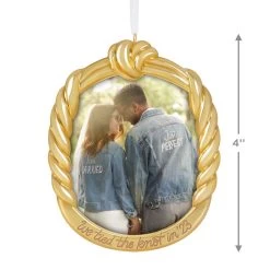 Hallmark We Tied The Knot! 2023 Metal Photo Frame Ornament -Hallmark Toys Shop We Tied the Knot Picture Frame Keepsake Ornament 1999QHX3059 03