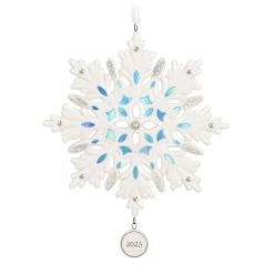 Hallmark Snowflake 2023 Porcelain Ornament