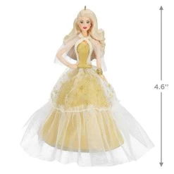 Hallmark 2023 Holiday Barbie™ Ornament -Hallmark Toys Shop White Holiday Barbie Doll Keepsake Ornament 2199QXR8209 03