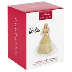 Hallmark 2023 Holiday Barbie™ Ornament -Hallmark Toys Shop White Holiday Barbie Doll Keepsake Ornament 2199QXR8209 04