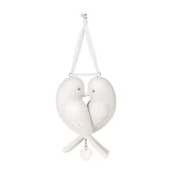 Hallmark Our Anniversary 2023 Porcelain Ornament -Hallmark Toys Shop White Love Birds Anniversary Keepsake Ornament 1999QHX3069 06