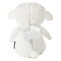 Hallmark Lullaby Lamb Musical Stuffed Animal, 8.25" -Hallmark Toys Shop White Plush Lamb With Cross Stuffed Animal 1BBY4720 02