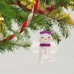 Hallmark Snow Angel Ornament 9 Hallmark Snow Angel Ornament -Hallmark Toys Shop White and Pink Glittery Snow Angel Keepsake Ornament 1399QGO2749 02