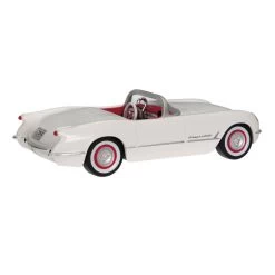 Hallmark 1953 Chevrolet® Corvette® 70th Anniversary 2023 Metal Ornament -Hallmark Toys Shop White and Red Corvette Car Keepsake Ornament 2199QXE3247 06