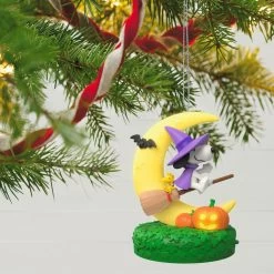 Hallmark The Peanuts® Gang Snoopy's Moonlit Mischief Musical Ornament With Light -Hallmark Toys Shop Witch Snoopy on Broom Keepsake Ornament 2699QFO5319 02