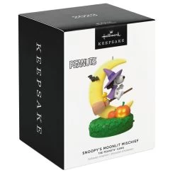 Hallmark The Peanuts® Gang Snoopy's Moonlit Mischief Musical Ornament With Light -Hallmark Toys Shop Witch Snoopy on Broom Keepsake Ornament 2699QFO5319 04