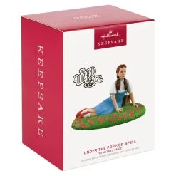 Hallmark The Wizard Of Oz™ Under The Poppies' Spell Ornament -Hallmark Toys Shop Wizard of Oz Dorothy in Poppies Keepsake Ornament 2199QXI6107 04